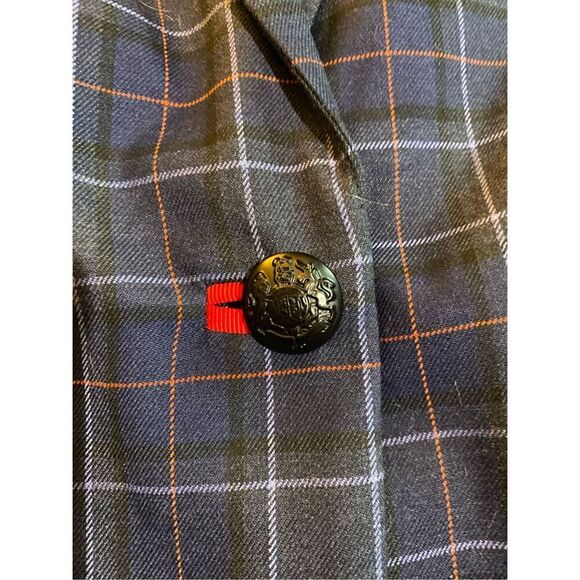 Court & Rowe women’s tudor blue window pane, print blazer, S/10 - Picture 4 of 6